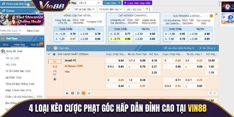4 loại kèo cược phạt góc hấp dẫn đỉnh cao tại nhà cái