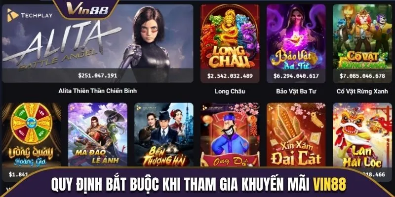 Quy định chung khi tham gia khuyến mãi Vin88